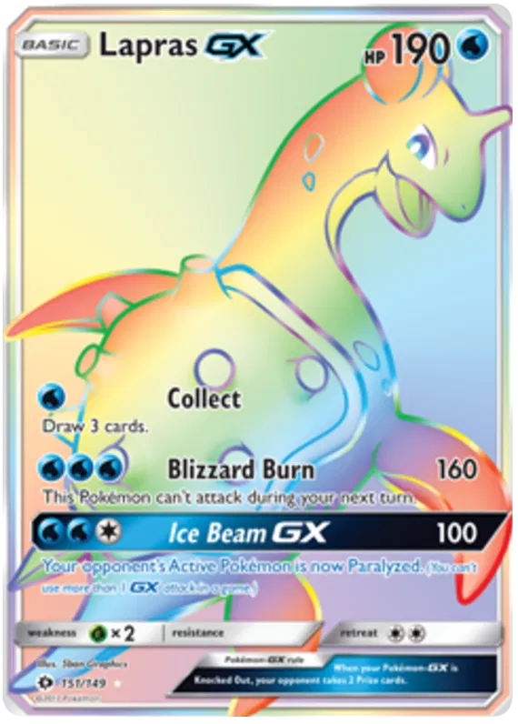 Lapras GX 151/149 Sun & Moon Base Set