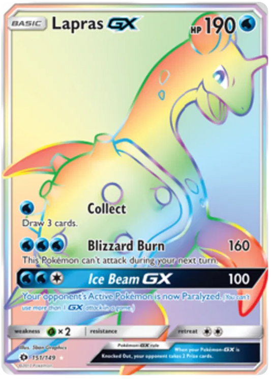 Lapras GX 151/149 Sun & Moon Base Set