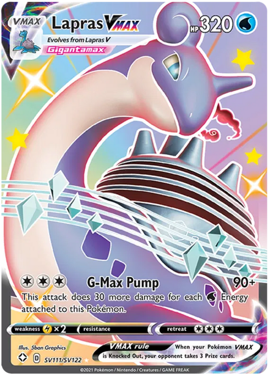 Lapras VMAX SV111/SV122 Sword & Shield Shining Fates