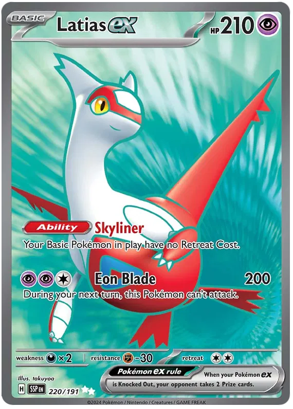 Latias ex 220/191 Surging Sparks