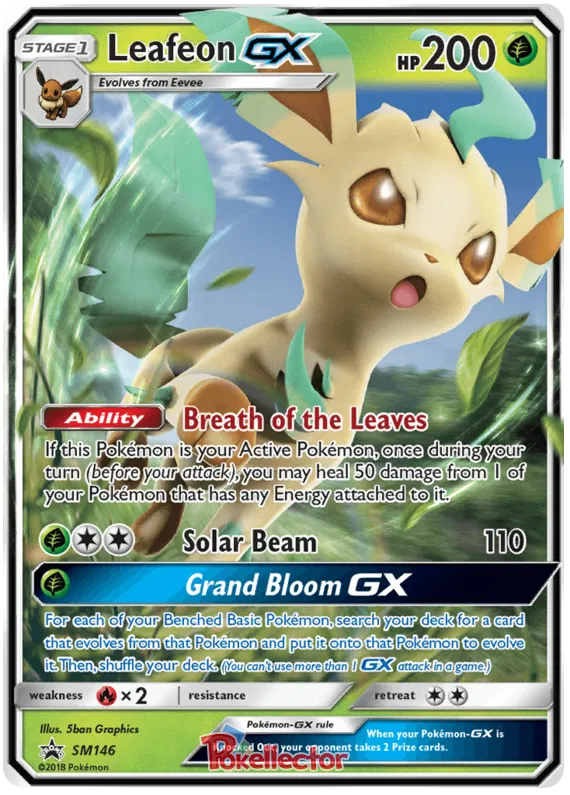 Leafeon GX SM146 Sun & Moon Promos