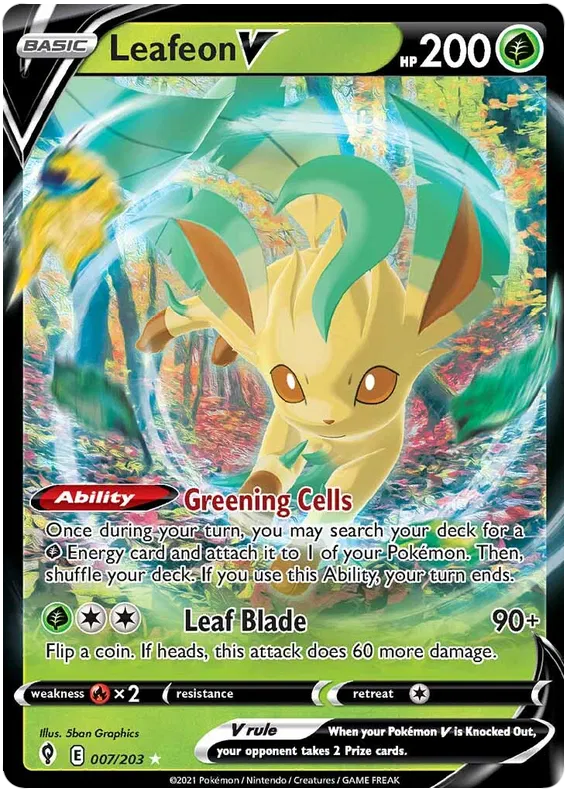 Leafeon V 007/203 Evolving Skies