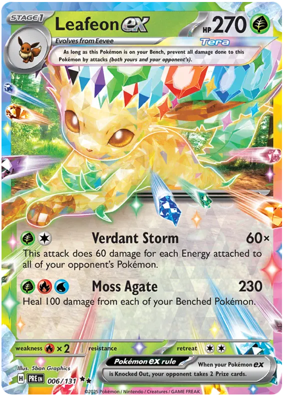 Leafeon ex 006/131 Prismatic Evolutions