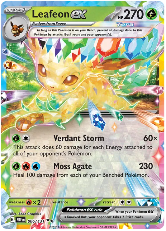 Leafeon ex 006/131 Prismatic Evolutions