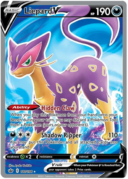 Liepard V 180/198 Sword & Shield Chilling Reign