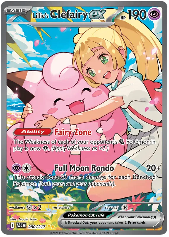 Lillie's Clefairy ex 280/217 Ascended Heroes