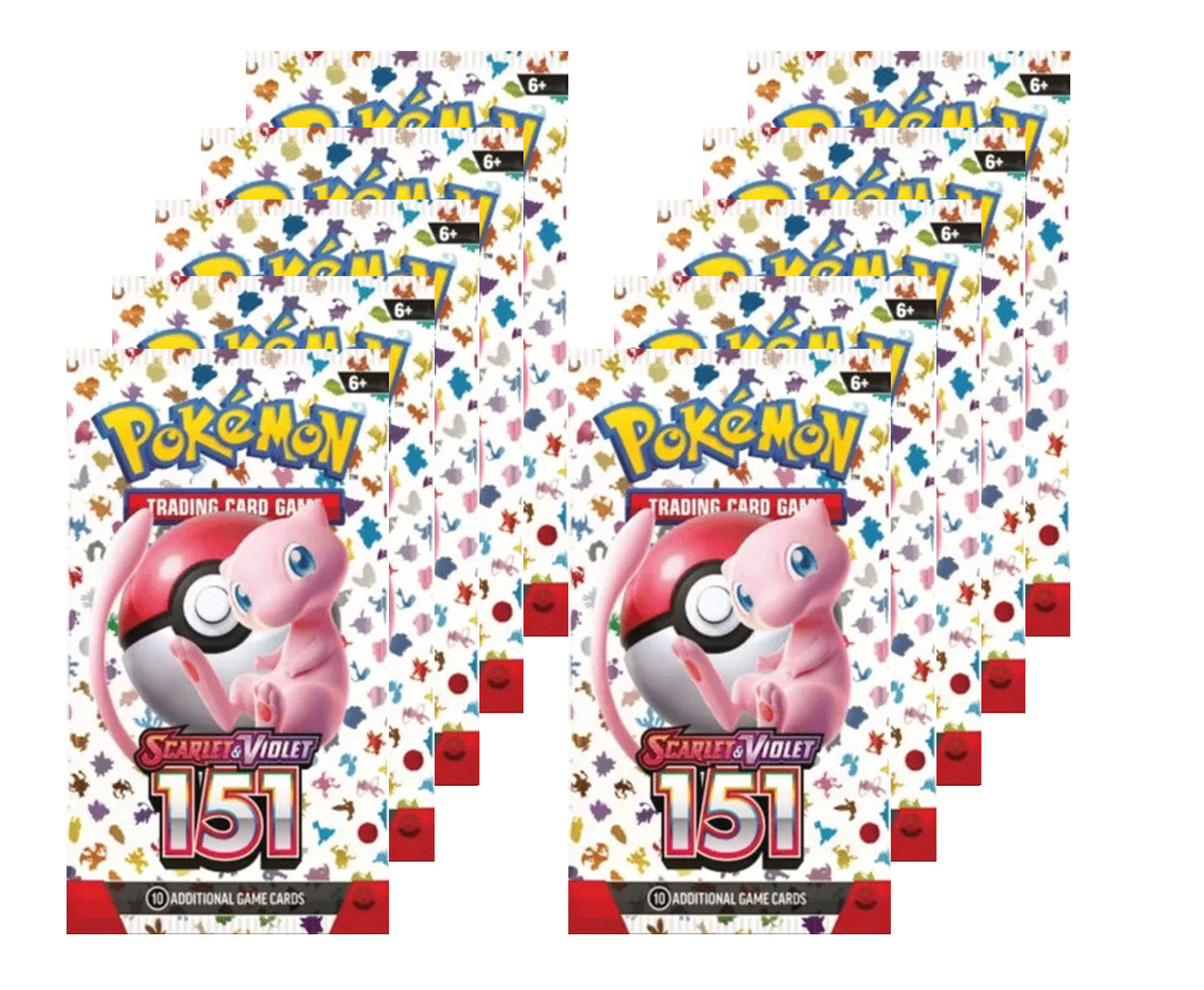 10x Scarlet & Violet 151 Booster Pack