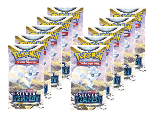 10x Silver Tempest Booster Packs Bundle