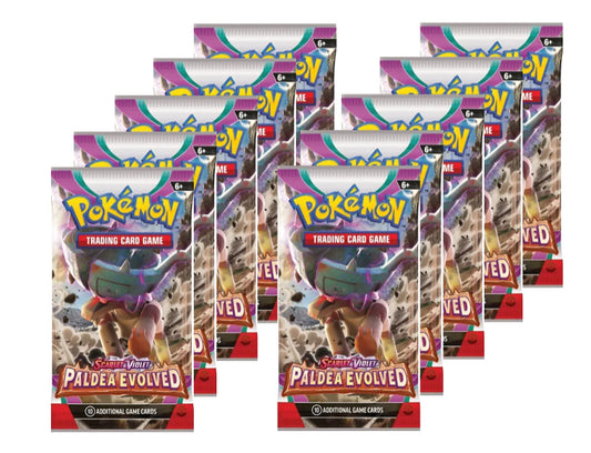 10x Paldea Evolved Booster Packs Bundle