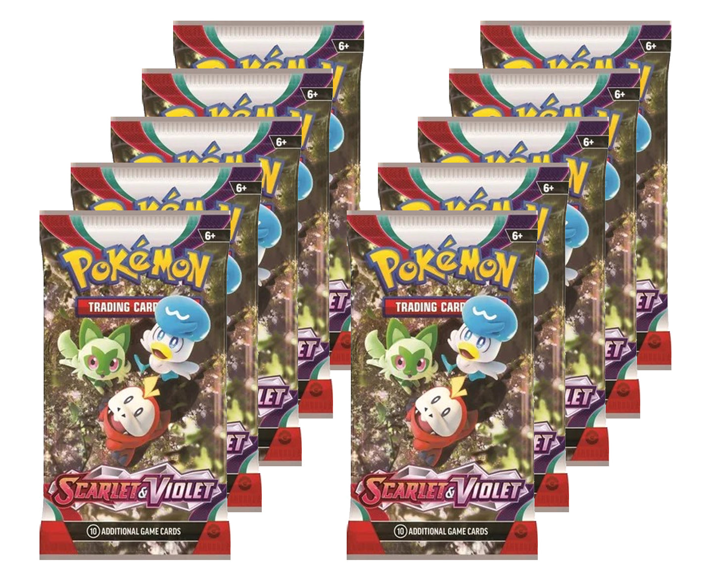 10x Scarlet & Violet Base Set Booster Packs Bundle
