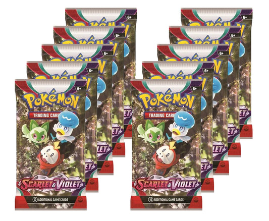 10x Scarlet & Violet Base Set Booster Packs Bundle