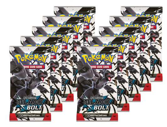 10x Black Bolt Booster Pack Bundle