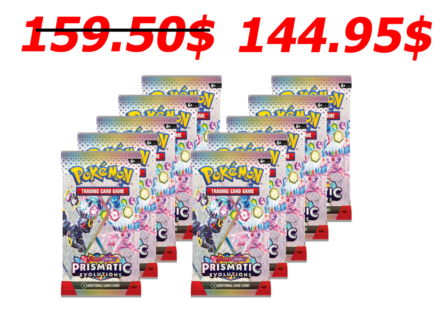 Prismatic Evolutions 10x Booster Pack Bundle