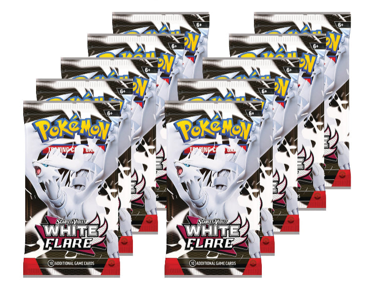 10x White Flare Booster Pack Bundle