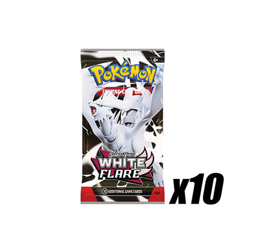 10x White Flare Booster Pack Bundle