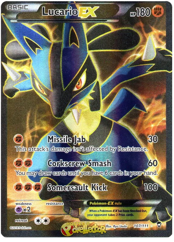 Lucario EX 107/111 Furious Fists | Lightly Played |