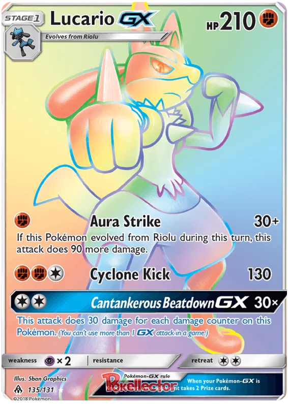 Lucario GX 135/131 Forbidden Light