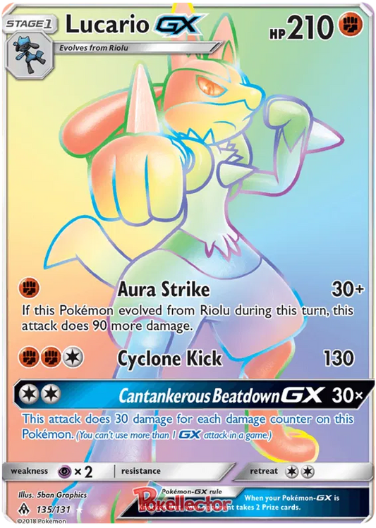 Lucario GX 135/131 Forbidden Light