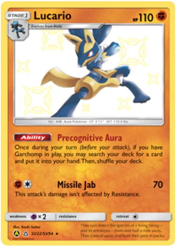 Lucario SV22/SV94 Hidden Fates