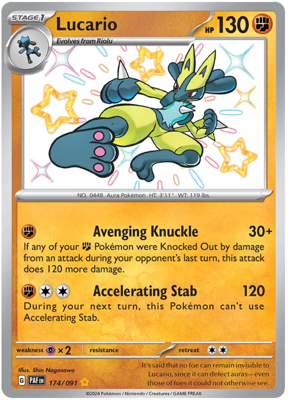 Lucario 174/091 Paldean Fates