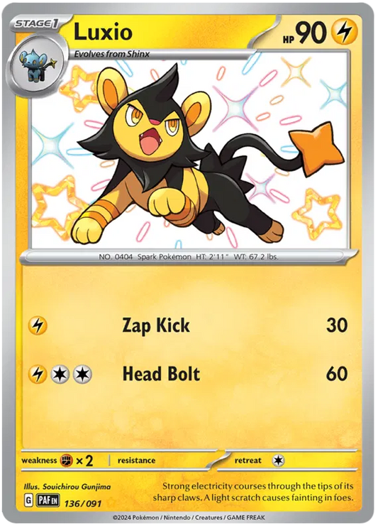 Luxio 136/091 Paldean Fates