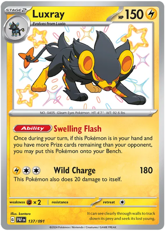 Luxray 137/091 Paldean Fates