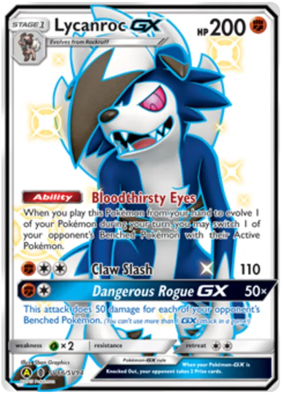 Lycanroc GX SV66/SV94 Hidden Fates