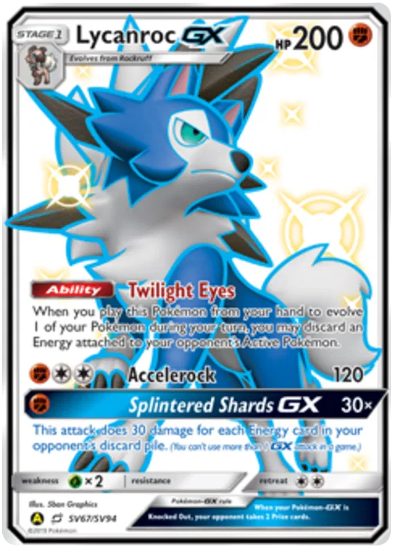 Lycanroc GX SV67/SV94 Hidden Fates