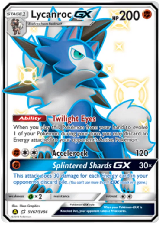 Lycanroc GX SV67/SV94 Hidden Fates