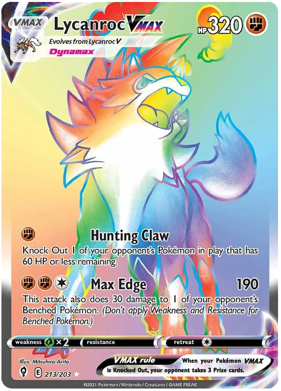 Lycanroc VMAX 213/203 Evolving Skies
