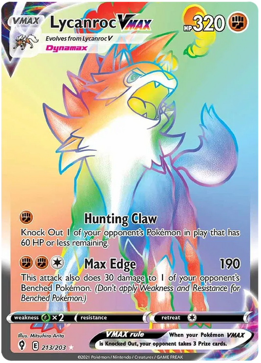 Lycanroc VMAX 213/203 Evolving Skies