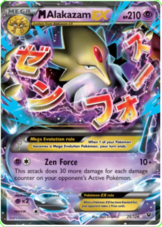 M Alakazam EX 26/124 Fates Collide