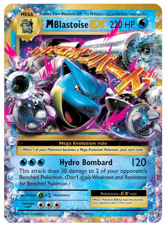 M Blastoise EX 22/108 Evolutions