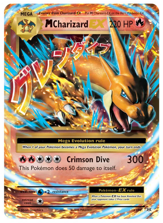 M Charizard EX 13/108 Evolutions