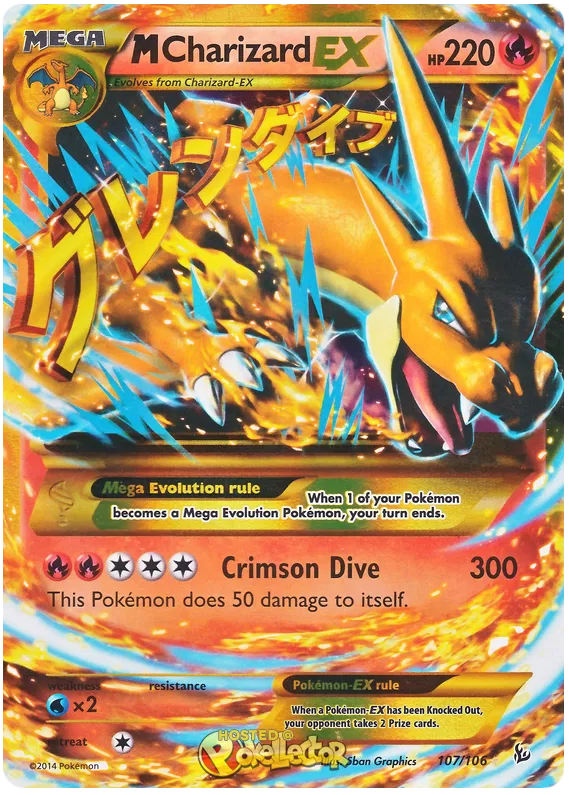 M Charizard EX 107/106 Flashfire