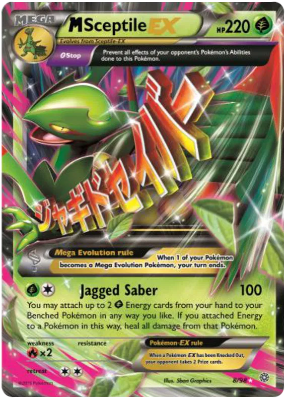 M Sceptile EX 8/98 Ancient Origins