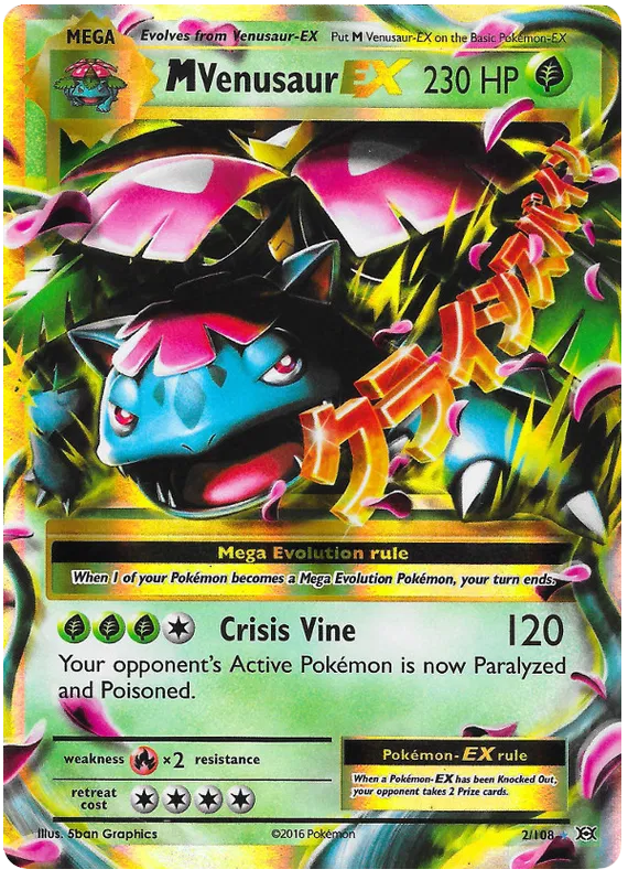M Venusaur EX 2/108 Evolutions
