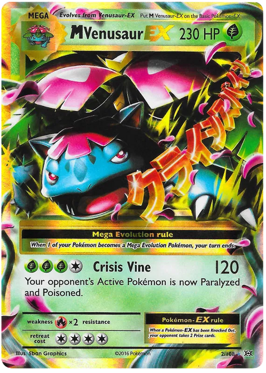 M Venusaur EX 2/108 Evolutions