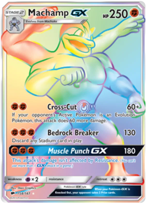 Machamp GX 154/147 Burning Shadows