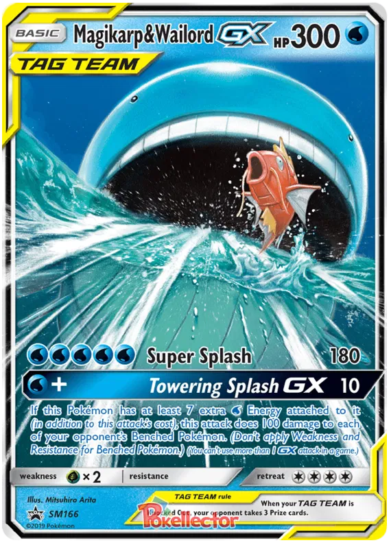 Magikarp & Wailord GX SM166 Sun & Moon Promos