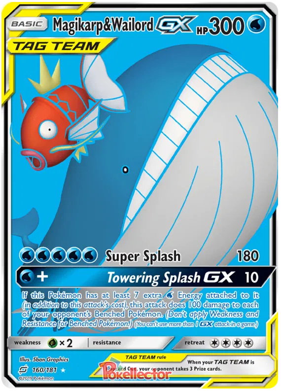Magikarp & Wailord GX 160/181 Team Up
