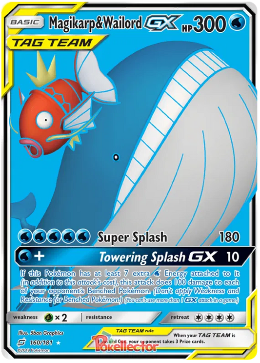 Magikarp & Wailord GX 160/181 Team Up