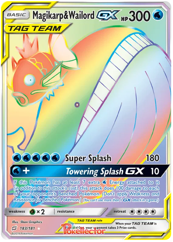 Magikarp & Wailord GX 183/181 Team Up