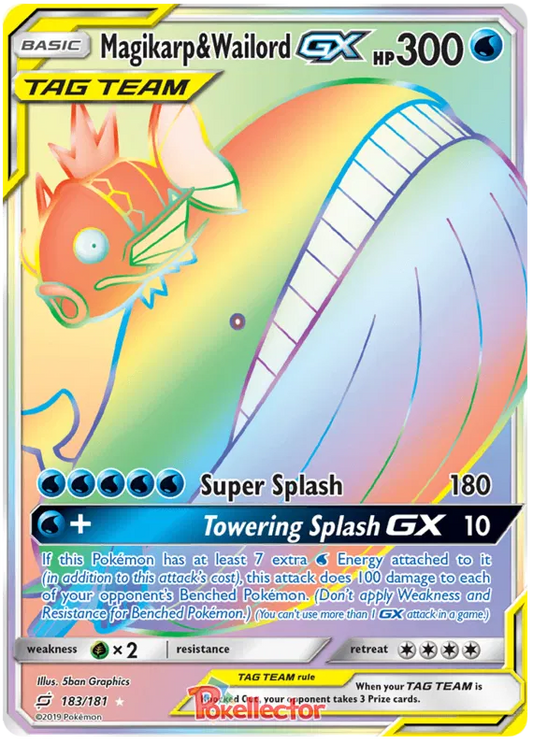 Magikarp & Wailord GX 183/181 Team Up