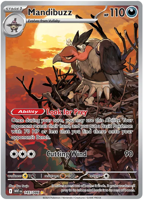Mandibuzz 145/086 White Flare