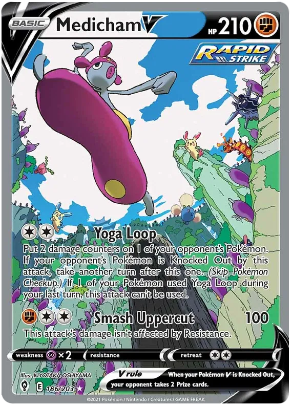 Medicham V 186/203 Evolving Skies
