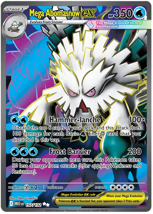Mega Abomasnow ex 157/132 Mega Evolution