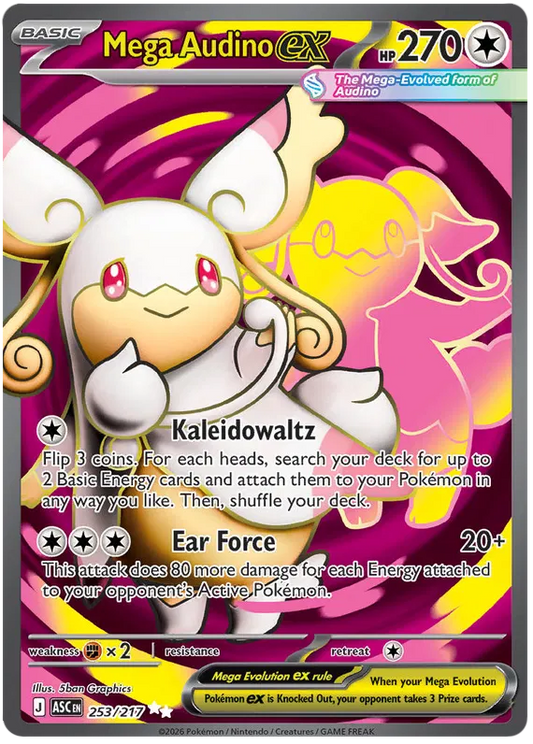 Mega Audino ex 253/217 Ascended Heroes