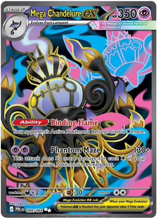 Mega Chandelure ex 099/084 Pitch Black