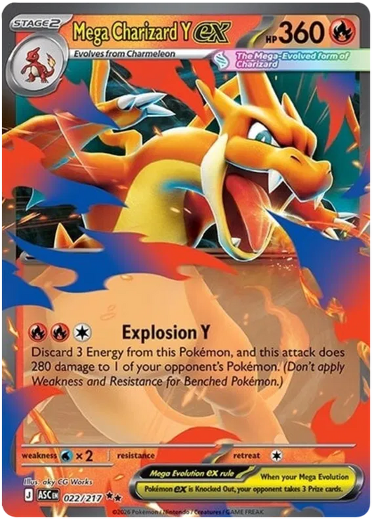 Mega Charizard Y ex 022/217 Ascended Heroes
